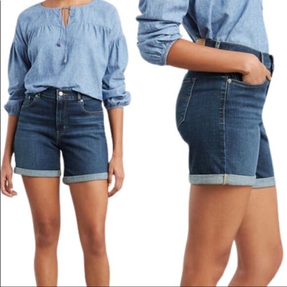 LEVI DENIM SHORTS SIGNATURE HIGH RISE - Picture 11 of 11
